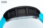 Best Replica RICHARD MILLE RM 55 – Swiss Movement Super Clone with Carbon Case & Blue Rubber Strap - Image 8