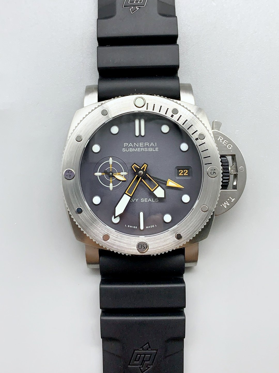 1月11日-35.jpg Panerai Submersible PAM1323 GMT Navy Seals Edition 44MM(1:1Super Clone) - Image 1