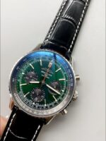 Breitling Navitimer B01 Chronograph 43 Green Dial – 904L Steel Casing (1;1Super Clone) - Image 4