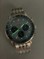 Breitling Navitimer with blue dial and steel bracelet (1:1Super Cloen) - Image 9