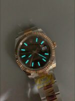 Rolex Datejust 41MM Two Tone Rose Gold Plating Brown Dial Watch(1:1Super Clone ) - Image 11