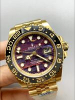 Rolex GMT-Master II Tiger Eye Dial Gold and Steel Bracelet (1:1 Super Clone) - Image 4