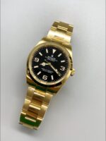 Rolex Explorer I Black Dial – Yellow Gold Steel in 3230 Movement(1:1Super Clone） - Image 3