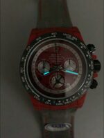 Rolex Daytona Edition Watch in Red Dial Red Carbon Casing (1:1 Super Clone) - Image 11