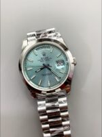 Rolex Day Date Presidential M228206-0004 904L Steel 40MM – Light Blue Dial (1:1Super Clone) - Image 2