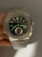 Patek Philippe Nautilus 5980 Chronograph Steel Case in Black Dial (1:1Super Clone) - Image 9