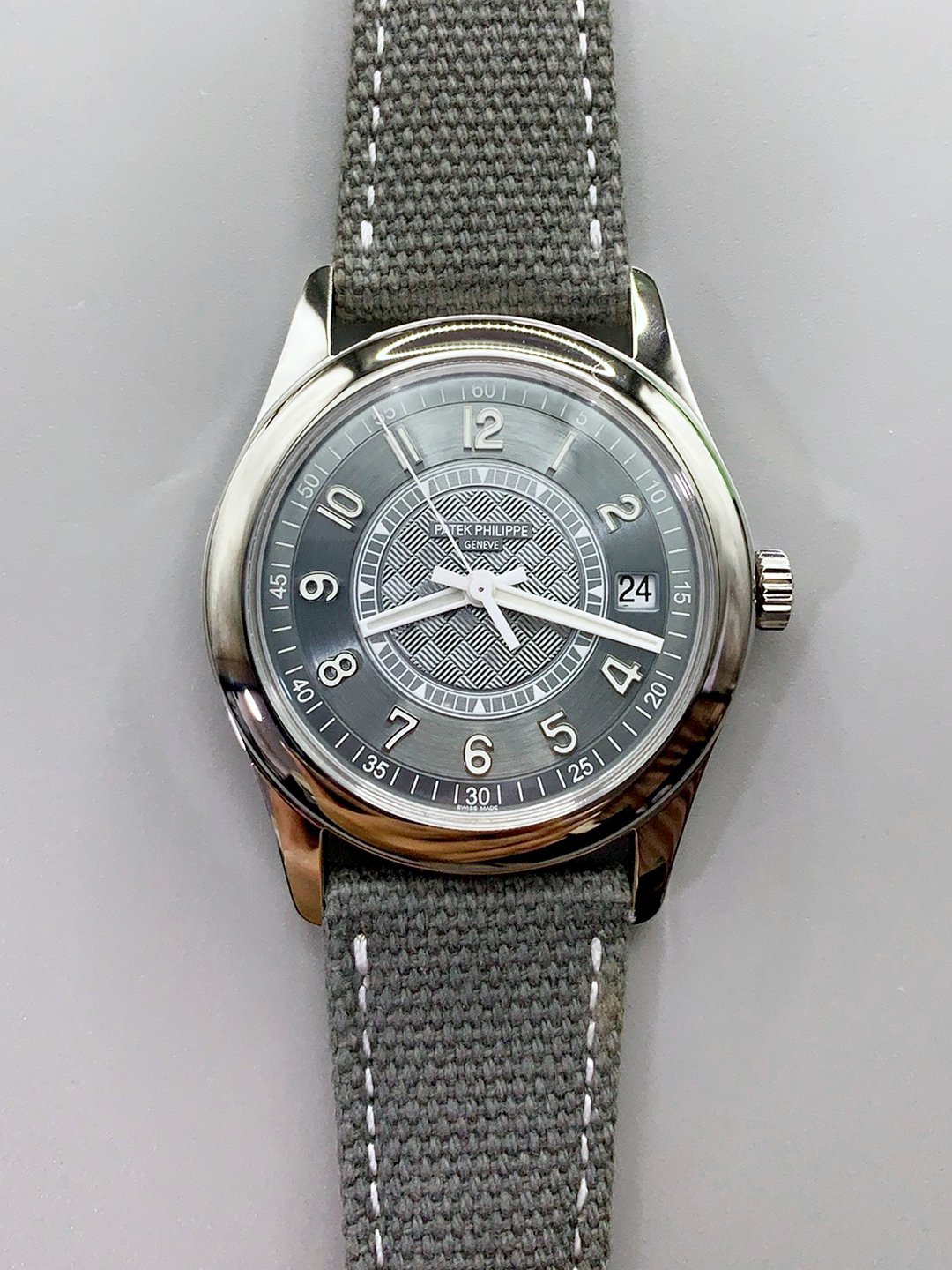 1月19日-213.jpg Patek Philippe Calatrava 6007 Grey Dial 904L Steel Casing (1:1Super Clone) - Image 1