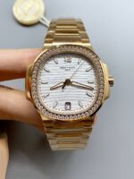 Patek Philippe Nautilus 7118R 35MM Rose Gold White Dial(1:1Super Clone)