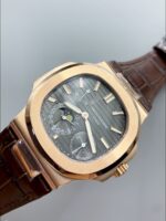 Patek Philippe Nautilus 5712/R Grey Dial Leather Strap(1:1Super Clone) - Image 4