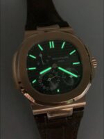 Patek Philippe Nautilus 5712/R Grey Dial Leather Strap(1:1Super Clone) - Image 11