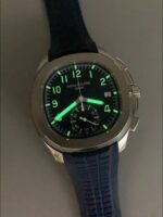 Patek Philippe Aquanaut 5968 Chronograph Steel Casing Blue Dial Watch(1:1 Super Clone) - Image 11