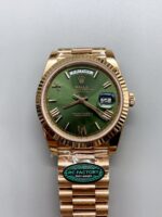 Rolex Day-Date 40mm With Green Dial And Rose Gold bracelet.(1;1Super Clone)