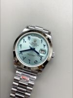 Rolex Day-Date Ice Blue Dial Middle Eastern Numerals Mechanical Watch(1;1Super Clone) - Image 3
