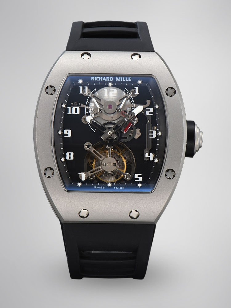 394bf0e88178c574c780af23e265d4c5.jpg Replica Richard Mille RM001 Super Clone Tourbillon – Best Titanium Skeleton Watch - Image 1