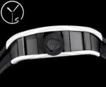 Best Swiss Replica Richard Mille RM52 Skull Tourbillon Watch with Rubber Strap - Image 3
