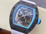 Replica Richard Mille RM055 Limited Edition Abu Dhabi Yas Marina Circuit Swiss Movement Carbon Fiber Skeleton Watch - Image 6