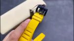 Best Richard Mille RM35-02 Replica – Red Carbon Case, Yellow Strap, Swiss Movement, Skeleton Dial - Image 8
