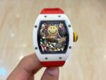 Richard Mille RM 88 Smiley Automatic Tourbillon Watch Replica, Red Rubber Strap - Image 2