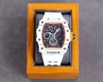 Replica Richard Mille RM50-03 Super Clone Chronograph Mechanical Watch - White Carbon Fiber Case - Image 2