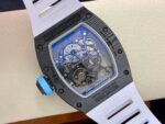 Replica Richard Mille RM055 Limited Edition Abu Dhabi Yas Marina Circuit Swiss Movement Carbon Fiber Skeleton Watch - Image 8