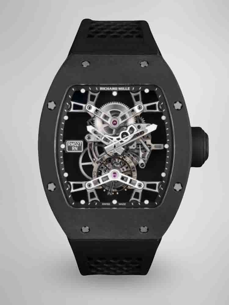 c26bec29cab1568255aef593eec9188d.jpg AAAAA Replica Richard Mille RM 027 Watch with Swiss Movement 43mm Titanium Case - Image 1