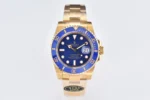 Rolex Submariner 40mm Blue Dial Gold Tone Watch – 116618 Series