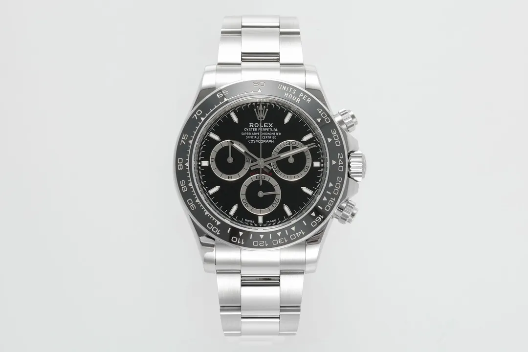 src_0-197.webp Rolex Daytona M126500LN Perfect Edition – Silver Stainless Steel, Black Dial, Watches Chronograph - Image 1