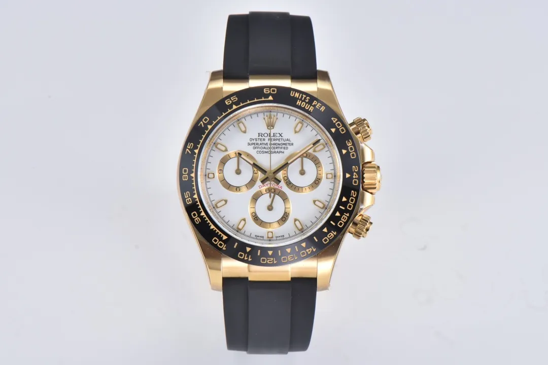 Rolex Daytona Watch with Black Ceramic Bezel