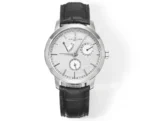 Vacheron Constantin Traditionnelle 83520/000R-9909 – Silver Dial, Black Leather Strap, Multi-Function Automatic Quality