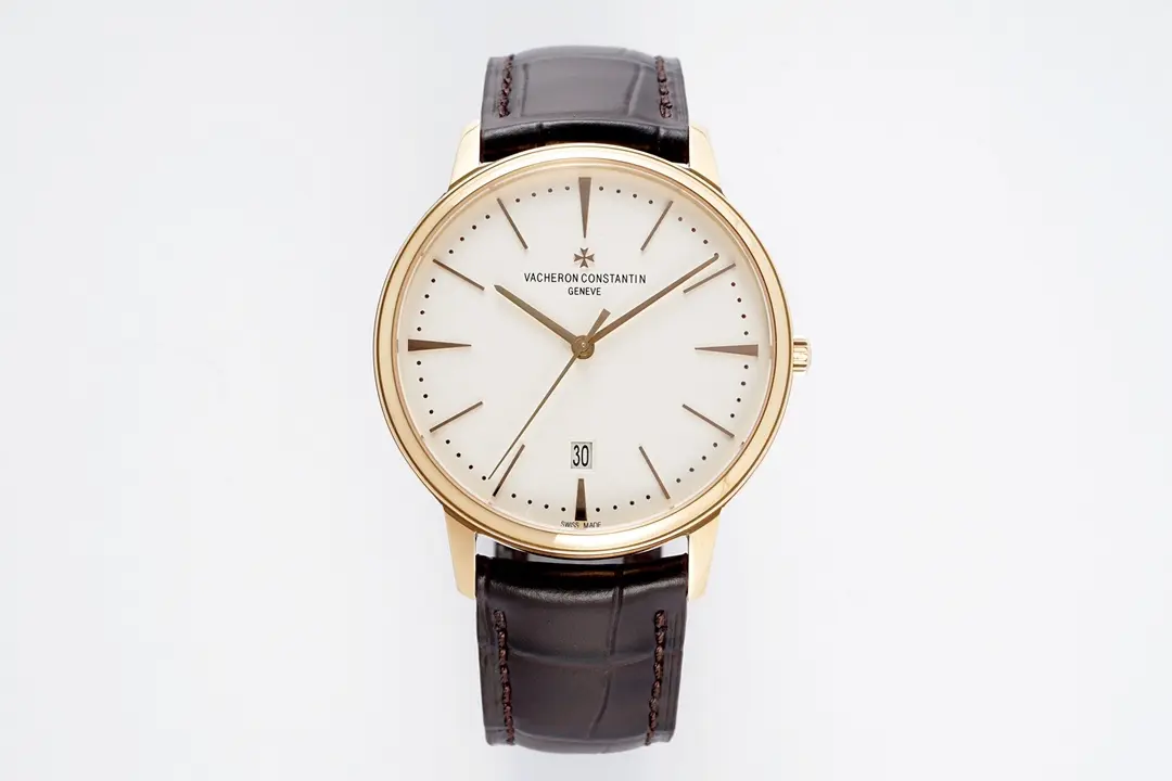 src_0-245.webp Vacheron Constantin Patrimony 85180 – Gold Case, Brown Leather Strap, Minimalist Design, Best - Image 1