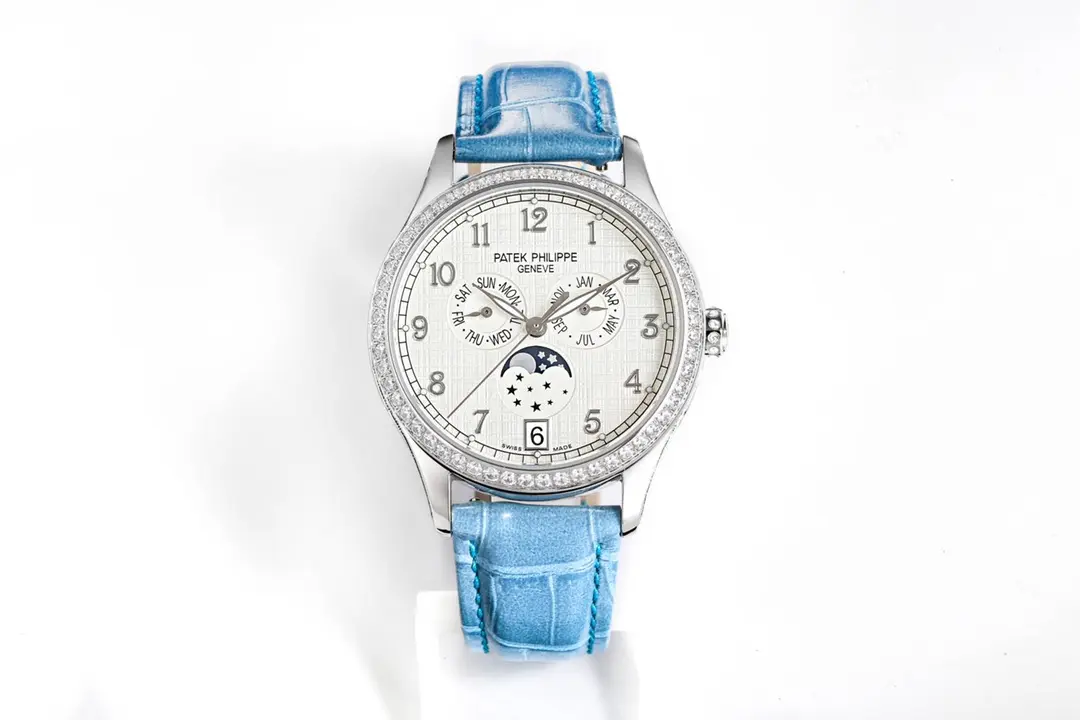 src_0-303.webp Patek Philippe Complications 4947R Blue Leather Watch - Image 1