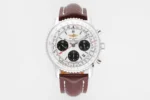 Navitimer B01 Panda Dial Brown Leather