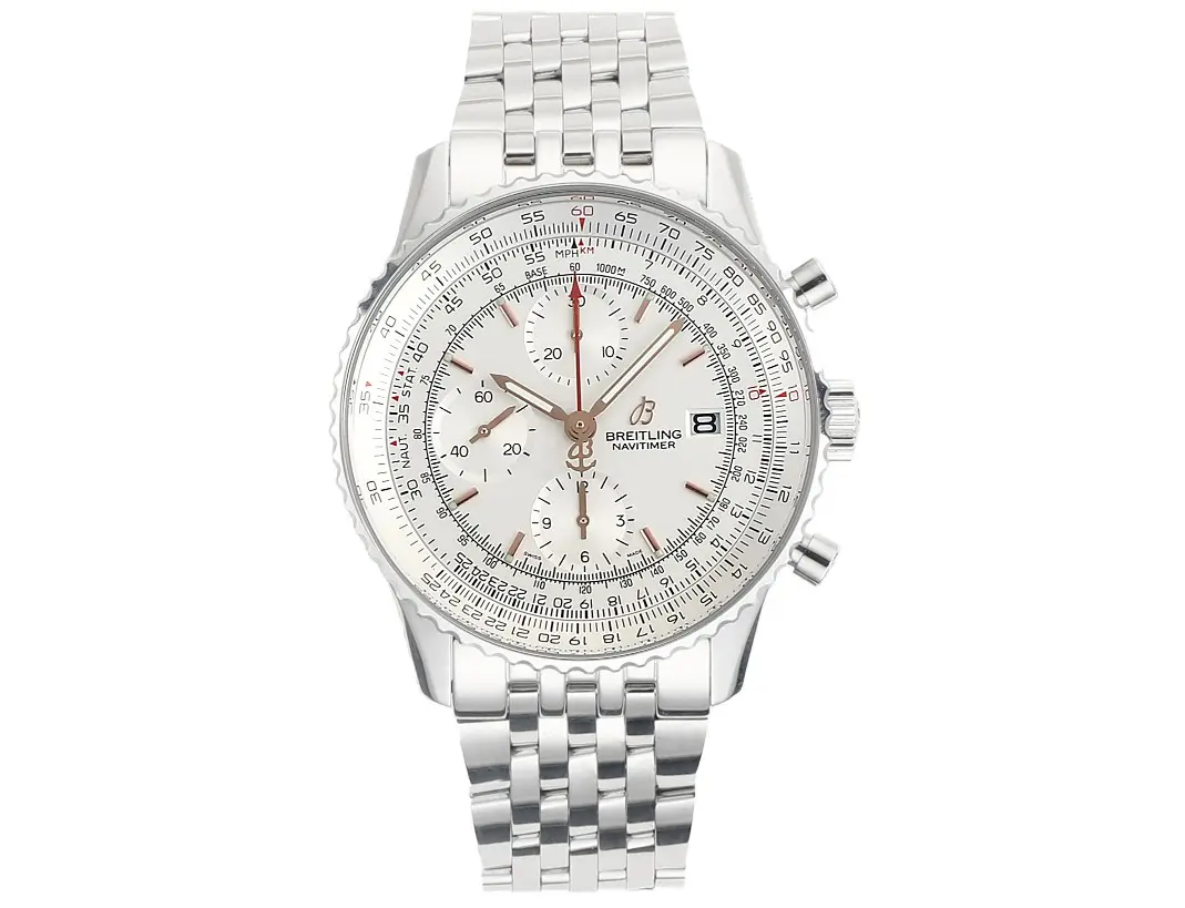 src_0-374.webp Navitimer Chronograph Silver Stainless Steel – Breitling - Image 1