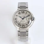 Cartier Ballon Bleu 40 Steel Watch Silver