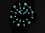 Rolex Submariner PARAKEET – Custom Black Gradient Green Dial with Red Bezel – 904L Stainless Steel by Official Store - Image 2