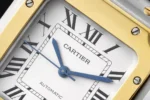 Cartier Santos de Cartier Watch Silver Gold White - Image 9