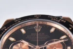 Rolex Daytona Watch – Black Dial with Rubber Strap - Image 3