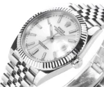 Rolex Datejust 41mm Silver Fluted Bezel Stainless Steel - Image 4