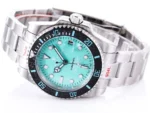 Rolex Submariner PARAKEET Custom Watch – Gradient Green Dial, Carbon Fiber Bezel, Stainless Steel - Image 4