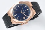 Vacheron Constantin Overseas 4500V Series – Rose Gold Case, Blue Dial, Rubber Strap - Image 4