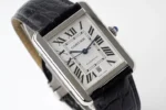Cartier Tank W5200028 Silver Dial Black Leather - Image 9