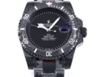 Rolex Submariner PARAKEET – Black Custom Carbon Fiber Bezel, Gradient Green Dial - Image 5