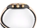 Rolex Daytona Custom Carbon Fiber Night Glow Case Watch – Black with Rainbow Bezel, Beige Strap - Image 5
