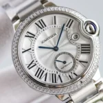Cartier Ballon Bleu Two Hand Watch Silver - Image 5