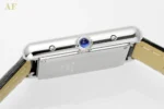 Cartier Tank Solo Quartz Watch Black Leather - Image 5