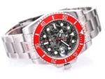 Rolex Submariner PARAKEET – Custom Black Gradient Green Dial with Red Bezel – 904L Stainless Steel by Official Store - Image 7