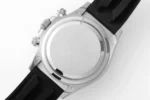 Rolex Daytona – Black Dial, Stainless Steel Case, Rubber Strap Watches Chronograph - Image 7