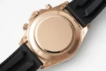 Rolex Daytona Rose Gold Black Rubber Strap Chronograph - Image 7