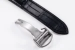 Cartier Ballon Bleu 42mm Silver Black Leather - Image 3