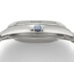Rolex Datejust with 3235 Movement – Silver Stainless Steel, Ice Blue Dial, Fluted Bezel - Image 8